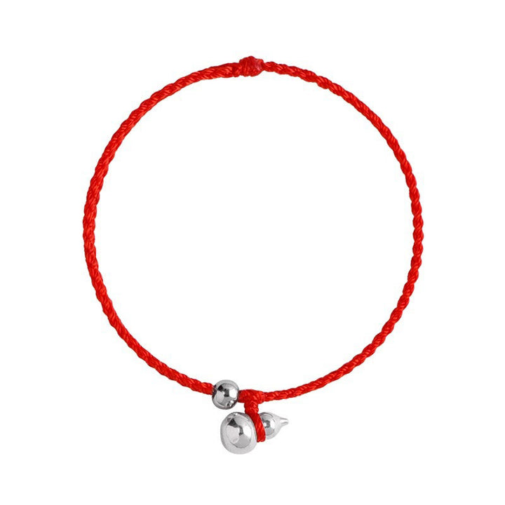 Buddha Stones ​​925 Sterling Silber Kürbis Glücksbringer Armband mit Schnurverbindung - image 7