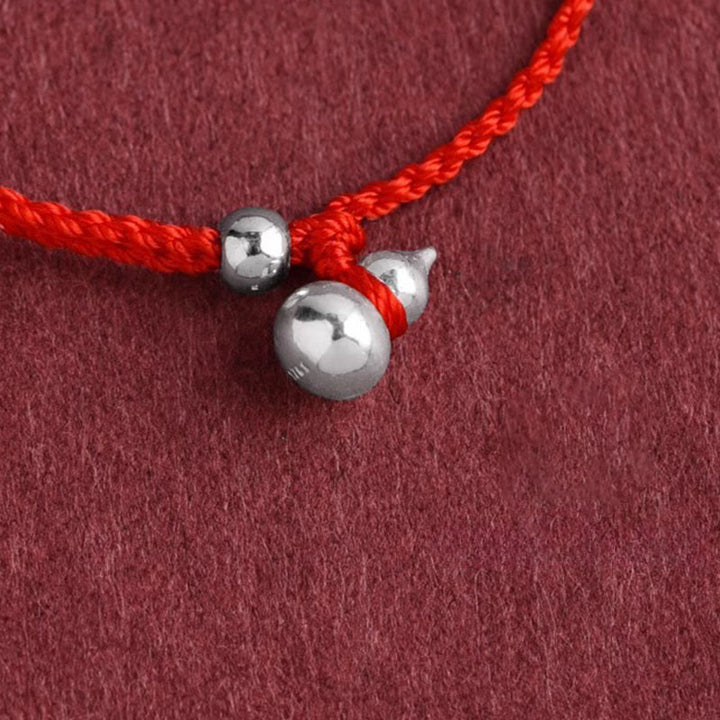 Buddha Stones ​​925 Sterling Silber Kürbis Glücksbringer Armband mit Schnurverbindung - image 4