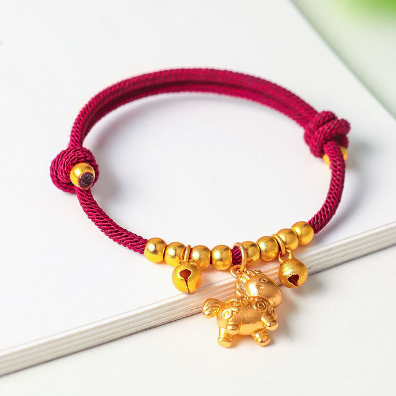 Buddha Stones, Jahr des Pferdes, verschiedene Pferdemotive, Seil, Glück, Stärke, verstellbares Armband - image 18