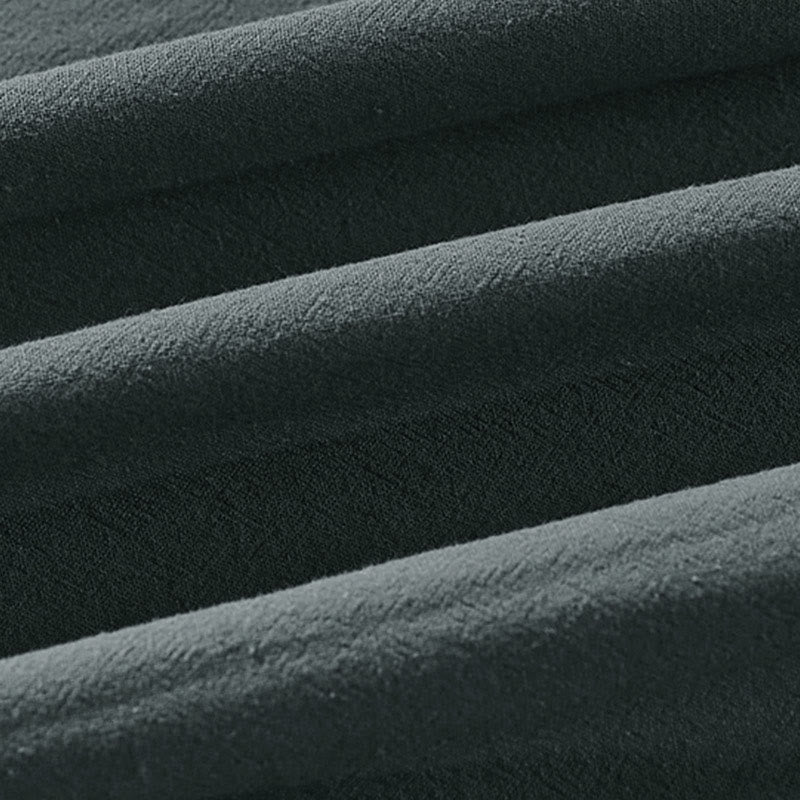 Buddha Stones Plain One Chinese Frog-Button Jacket Cotton Linen Herren-Kimono mit halben Ärmeln - image 9