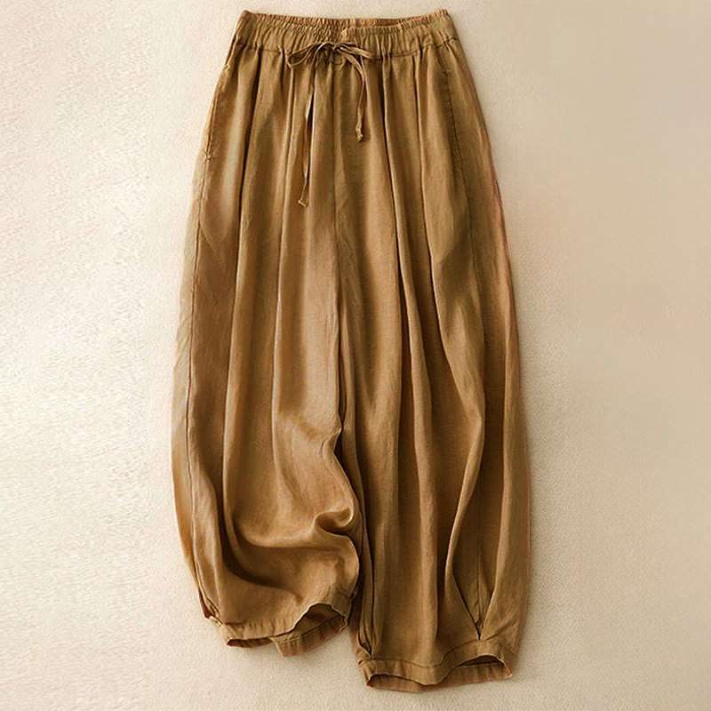 Buddha Stones Sommer-Caprihose mit elastischem Bund und Taschen - Peru - US 8-10, UK/AU 12-14, EU 40-42 (2XL) - image 22