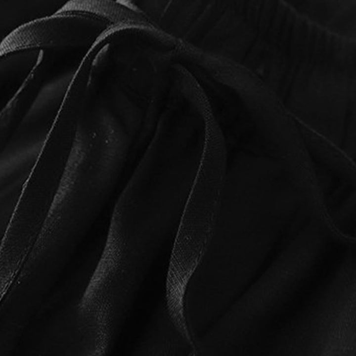 Buddha Stones Sommer-Caprihose aus Baumwolle mit elastischem Bund und Taschen - image 12