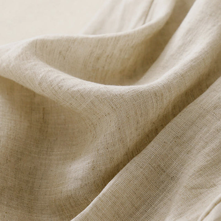 Buddha Stones Sommer-Caprihose aus Baumwolle mit elastischem Bund und Taschen - image 9