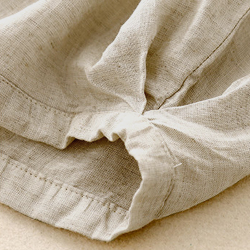Buddha Stones Sommer-Caprihose mit elastischem Bund und Taschen - image 8