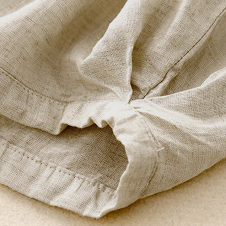 Buddha Stones Sommer-Caprihose mit elastischem Bund und Taschen - image 8