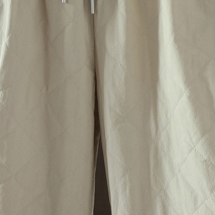 Damenhose mit Buddha Stones -Rhombusmuster, dickes Baumwoll-Polyester-Gewebe und Taschen - image 7