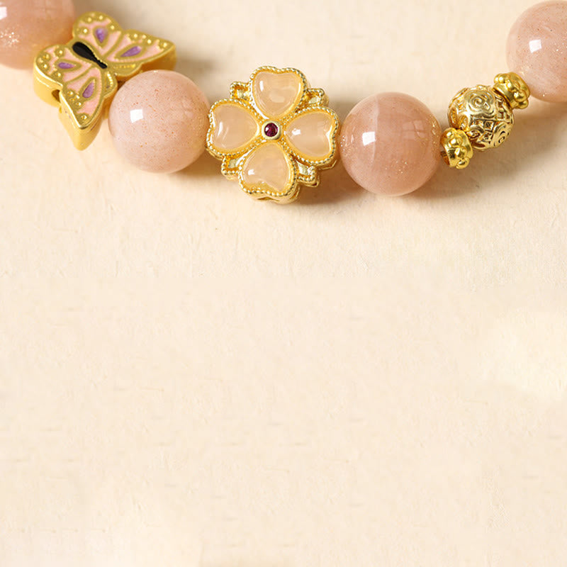 Buddha Stones ​​Jahr des Pferdes Südlicher Roter Achat Sonnenstein Turmalin Erfolgsarmband - image 15