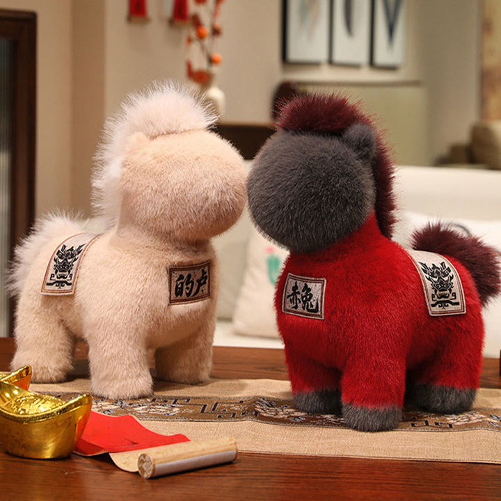 Buddha Stones ​​Jahr des Pferdes Bestickte Satteldecke Plüschpuppe Heimdekoration - image 7