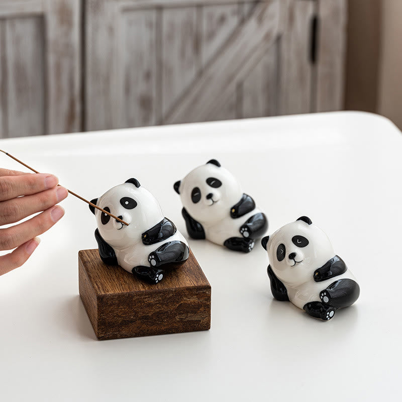 Buddha Stones, Panda-förmige Heimdekoration, Räuchergefäß - image 12