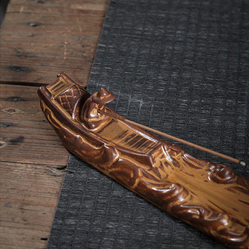 Buddha Stones, kleines Boot, Zikade, Heimdekoration, Räuchergefäß - image 3