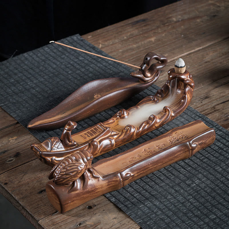 Buddha Stones, kleines Boot, Zikade, Heimdekoration, Räuchergefäß - image 9