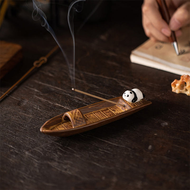 Buddha Stones ​​Panda Heimdekoration Räuchergefäß - image 1