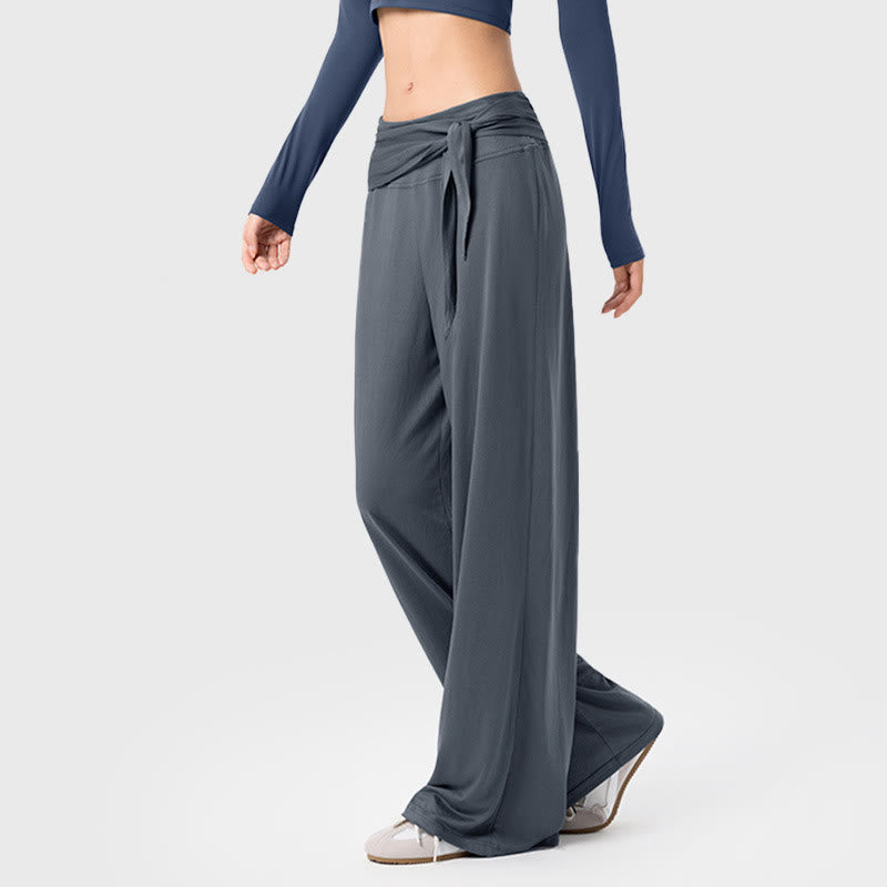 Buddha Stones Freizeit-Sporthose für Damen mit Schnürung, atmungsaktiv, weites Bein - Grau - US12, UK/AU16, EU44 (XL) - image 2