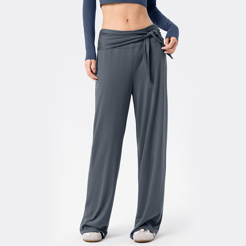 Buddha Stones Freizeit-Sporthose für Damen mit Schnürung, atmungsaktiv, weites Bein - image 3