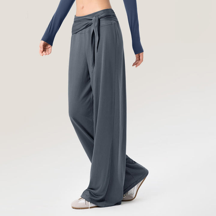 Buddha Stones Freizeit-Sporthose für Damen mit Schnürung, atmungsaktiv, weites Bein - image 4