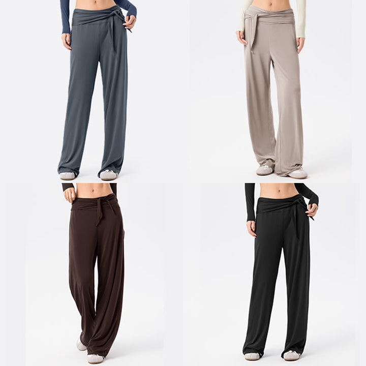 Buddha Stones Freizeit-Sporthose für Damen mit Schnürung, atmungsaktiv, weites Bein - image 18