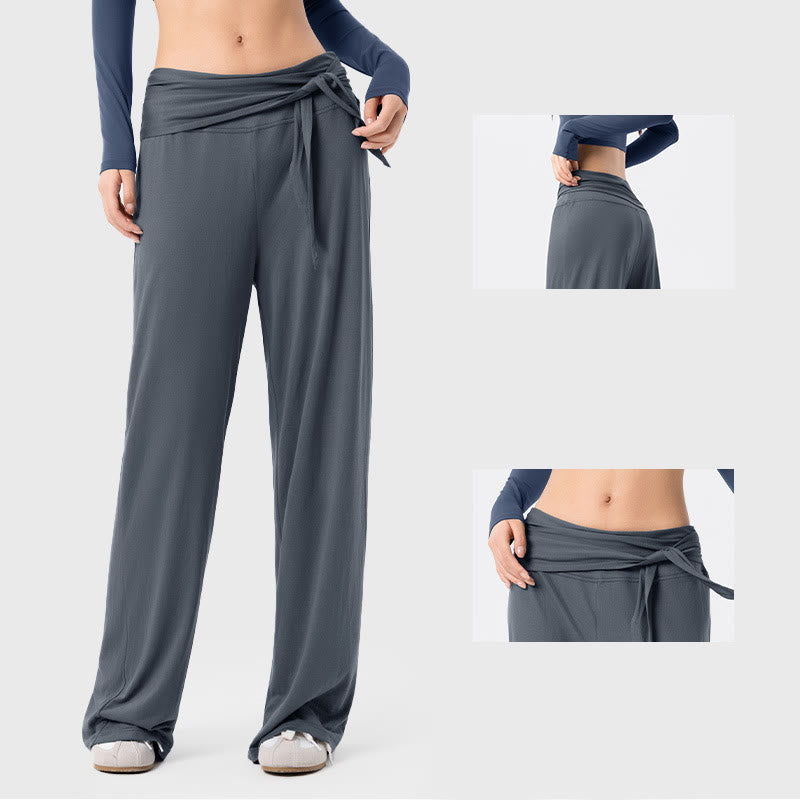 Buddha Stones Freizeit-Sporthose für Damen mit Schnürung, atmungsaktiv, weites Bein - image 6