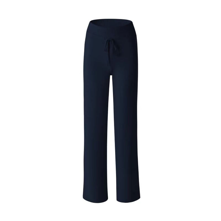 Buddha Stones Freizeithose mit Kordelzug, elastischem Bund und weitem Bein für Damen – ideal für Yoga, Sport und Fitnessstudio. - Mitternachtsblau - US6, UK/AU10, EU38 (XL) - image 6