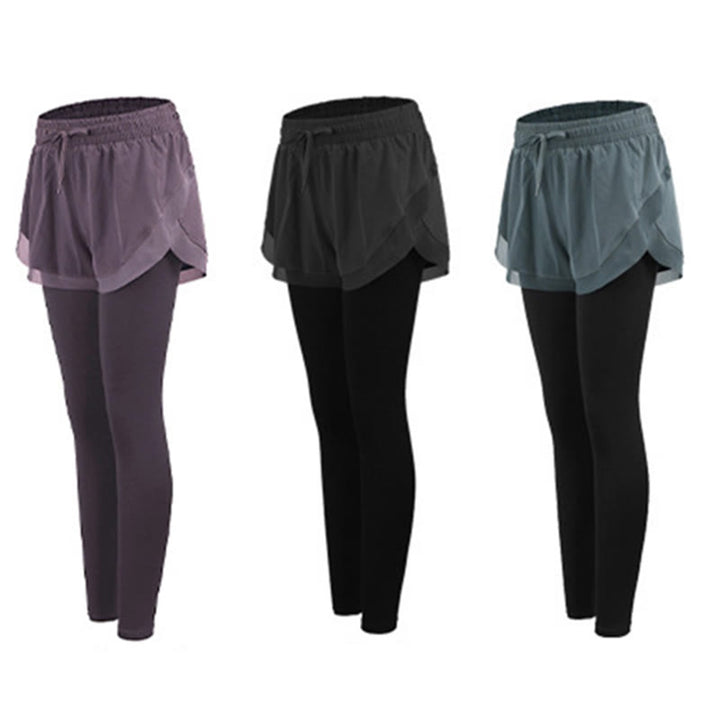 Buddha Stones 2-in-1 Sport-Leggings, Outdoor-Fitness-Leggings für Damen, Yoga-Hosen - image 14