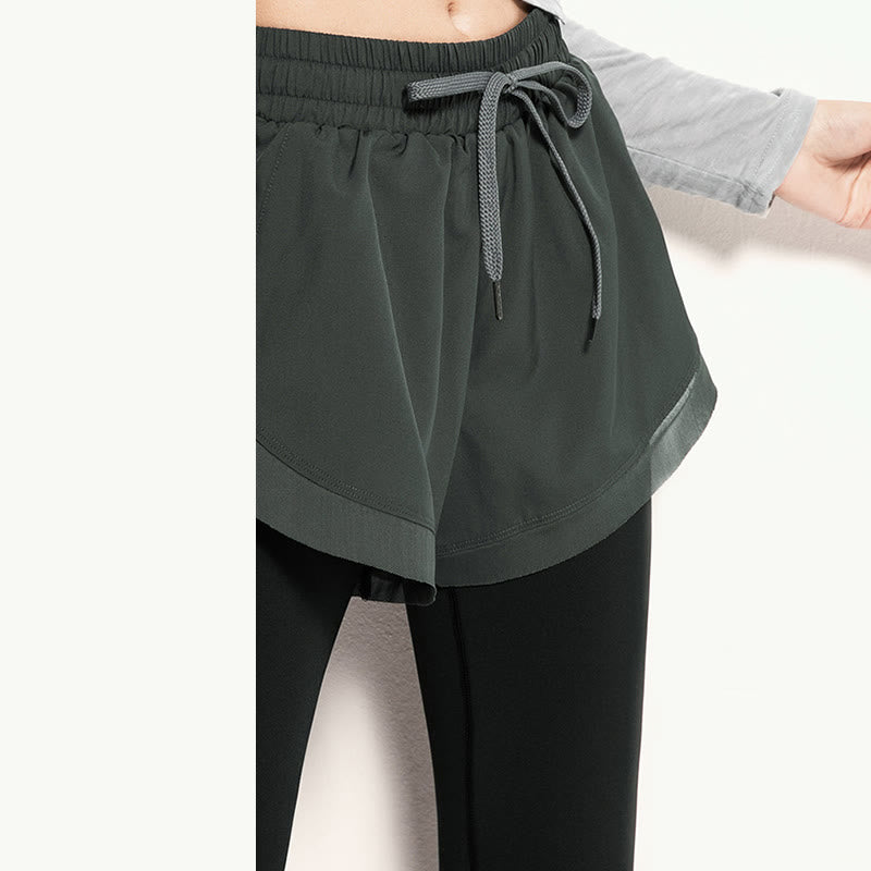 Buddha Stones 2-in-1 Sport-Leggings, Outdoor-Fitness-Leggings für Damen, Yoga-Hosen - image 9