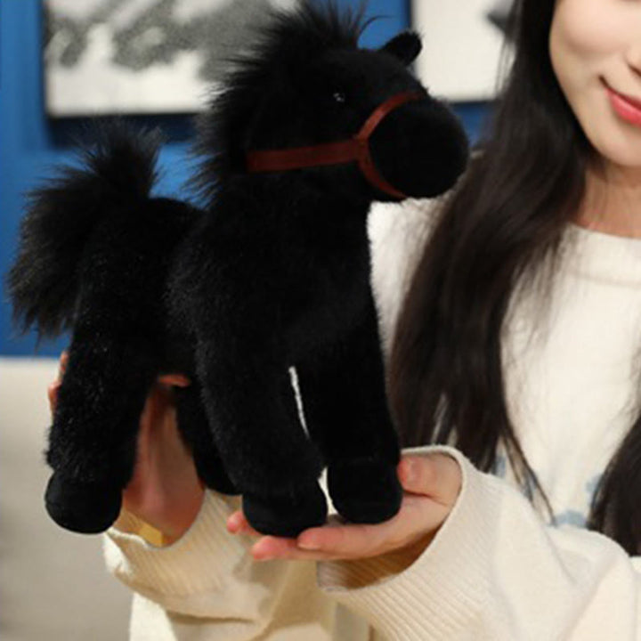 Buddha Stones Jahr des Pferdes – Niedliches, einfarbiges Pony-Plüschtier – Wohndekoration - image 10