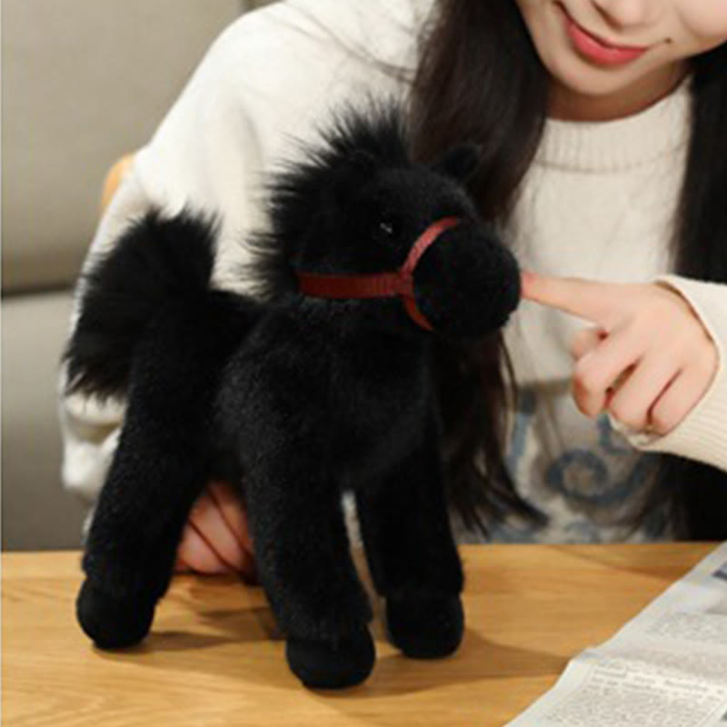 Buddha Stones Jahr des Pferdes – Niedliches, einfarbiges Pony-Plüschtier – Wohndekoration - image 11