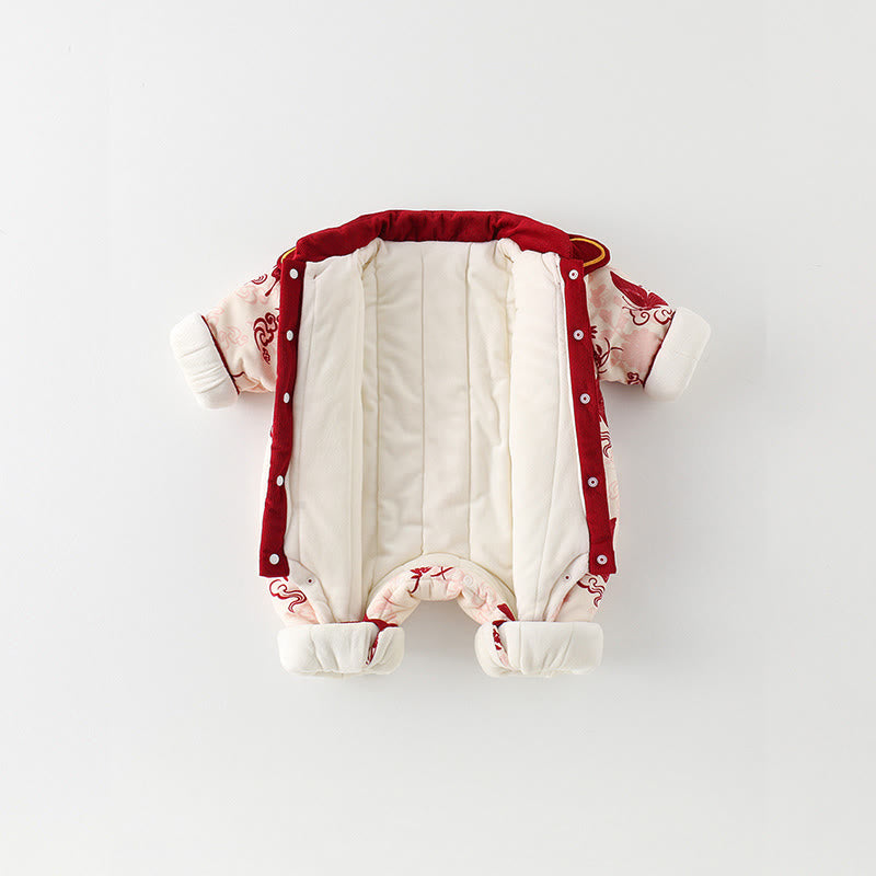 Buddha Stones, Winter-Schmetterling, Glückswolken-Design, Baby-Mädchen-Baumwoll-Langarm-Strampler - image 4