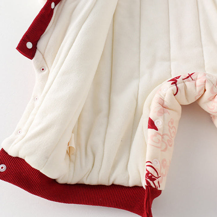 Buddha Stones, Winter-Schmetterling, Glückswolken-Design, Baby-Mädchen-Baumwoll-Langarm-Strampler - image 7