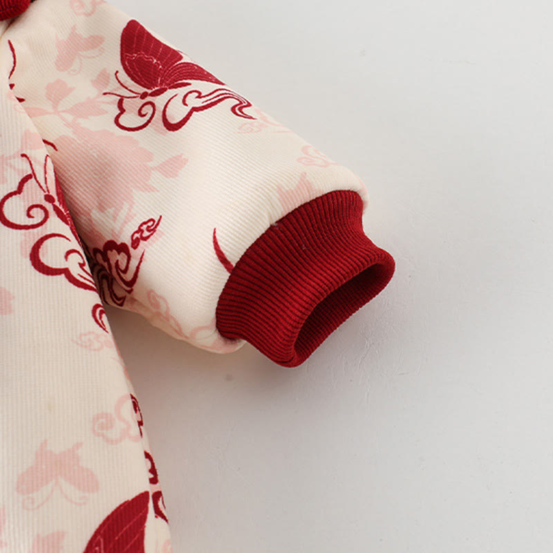 Buddha Stones, Winter-Schmetterling, Glückswolken-Design, Baby-Mädchen-Baumwoll-Langarm-Strampler - image 8