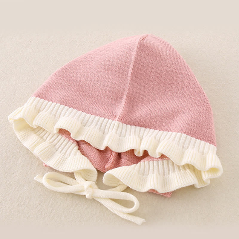 Buddha Stones Frühling Herbst Farbblock-Baby-Mädchen Langarm-Kapuzen-Strick-Einteiler - image 10