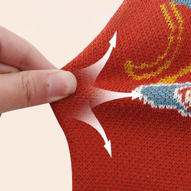 Buddha Stones ​​Herbst Winter Rotes Panda Muster Baby Jungen Mädchen Baumwolle Langarm Strick Einteiler - image 6