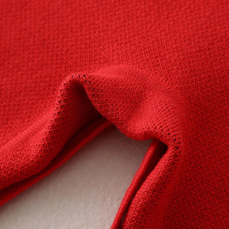 Buddha Stones ​​Herbst Winter Roter Drachenmuster Baby Jungen Mädchen Baumwolle Langarm Strick Einteiler - image 10