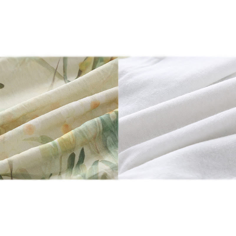 Buddha Stones ​​Frühling Herbst Beige Blumen Grünes Gras Design Baby Mädchen Baumwolle Langarm Einteiler Strampler - image 16