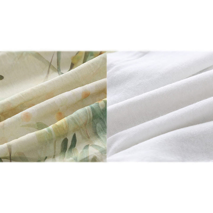 Buddha Stones ​​Frühling Herbst Beige Blumen Grünes Gras Design Baby Mädchen Baumwolle Langarm Einteiler Strampler - image 16