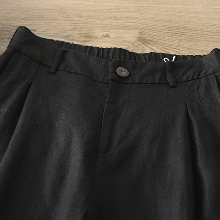 Buddha Stones Damen-Herbst-Pendelhose, einfarbig, mit Reißverschluss, weitem Bein und Taschen - image 18
