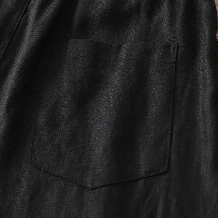Buddha Stones Damen-Herbst-Pendelhose, einfarbig, mit Reißverschluss, weitem Bein und Taschen - image 19