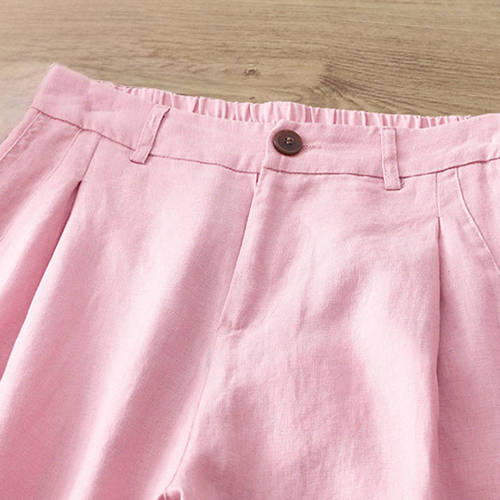 Buddha Stones Damen-Herbst-Pendelhose, einfarbig, mit Reißverschluss, weitem Bein und Taschen - image 28