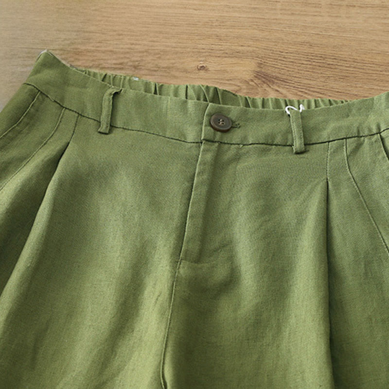 Buddha Stones Damen-Herbst-Pendelhose, einfarbig, mit Reißverschluss, weitem Bein und Taschen - image 23