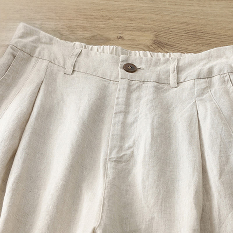 Buddha Stones Damen-Herbst-Pendelhose, einfarbig, mit Reißverschluss, weitem Bein und Taschen - image 36