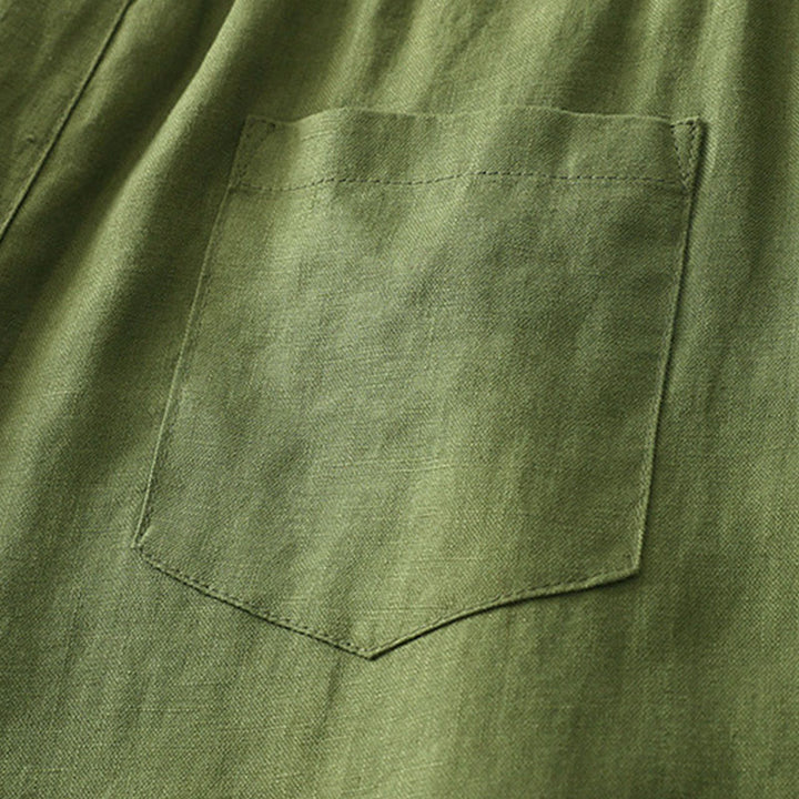 Buddha Stones Damen-Herbst-Pendelhose, einfarbig, mit Reißverschluss, weitem Bein und Taschen - image 24