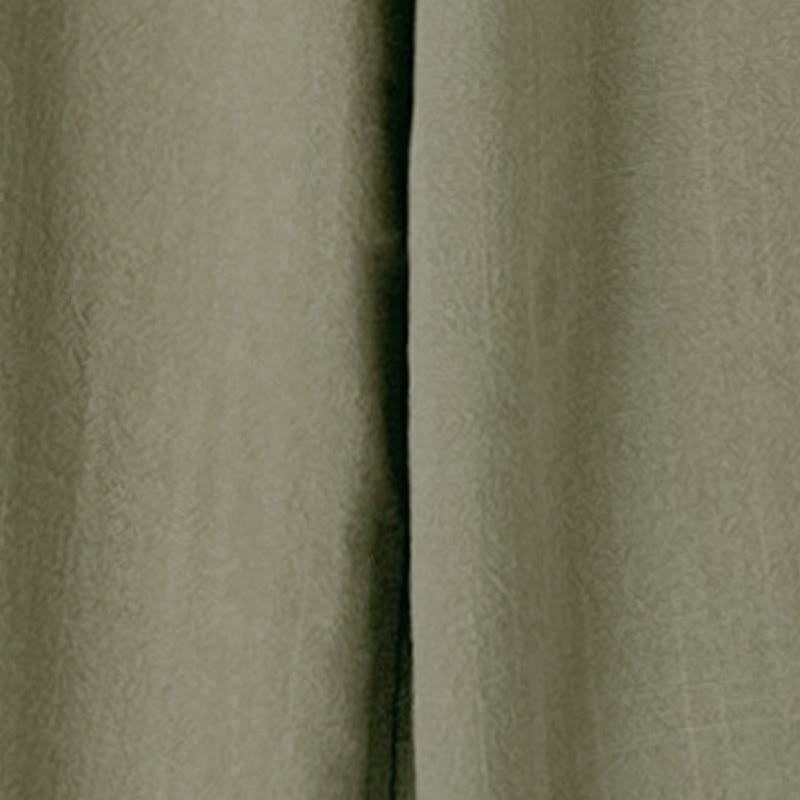 Buddha Stones Damen-Hose aus Baumwoll-Leinen-Mischgewebe mit Kordelzug, weitem Bein und Knöchellänge, Taschen - image 8