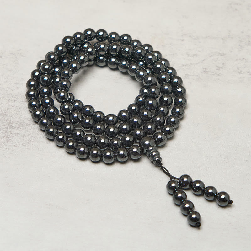 Buddha Stones Terahertz-Fokus-Klarheits-Mala mit 108 Perlen - 10 mm - image 0