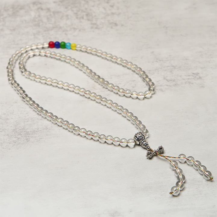 Buddha Stones ​​Vajra-Anhänger Liuli 108 Perlen Spirituelle Kraft Stärke Mala - image 2