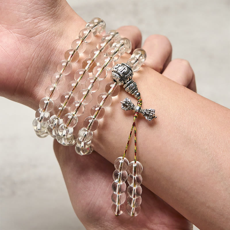 Buddha Stones ​​Vajra-Anhänger Liuli 108 Perlen Spirituelle Kraft Stärke Mala - image 3