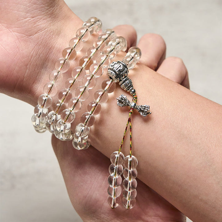 Buddha Stones ​​Vajra-Anhänger Liuli 108 Perlen Spirituelle Kraft Stärke Mala - image 3