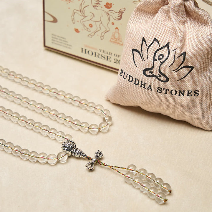 Buddha Stones ​​Vajra-Anhänger Liuli 108 Perlen Spirituelle Kraft Stärke Mala - image 6