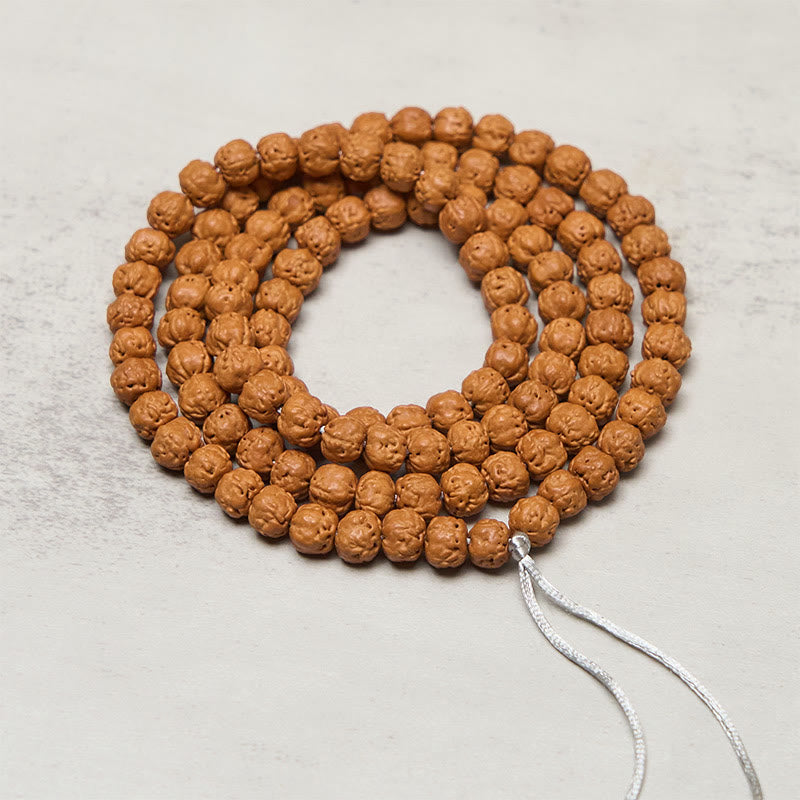 Tibetische Buddha Stones Mala mit 108 Perlen (Bodhi-Samen) – Symbol für Reichtum und Glück - image 1
