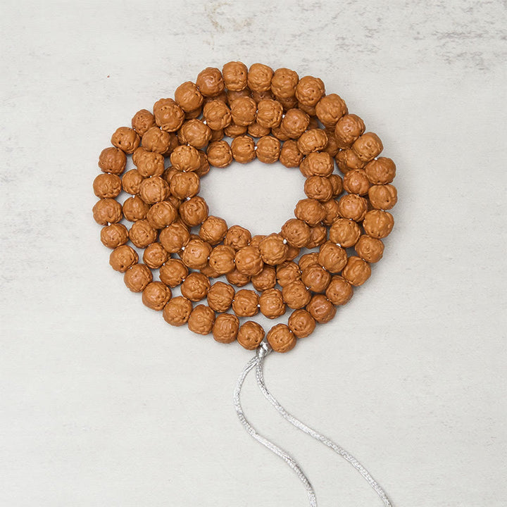 Tibetische Buddha Stones Mala mit 108 Perlen (Bodhi-Samen) – Symbol für Reichtum und Glück - 10-11 mm - image 0