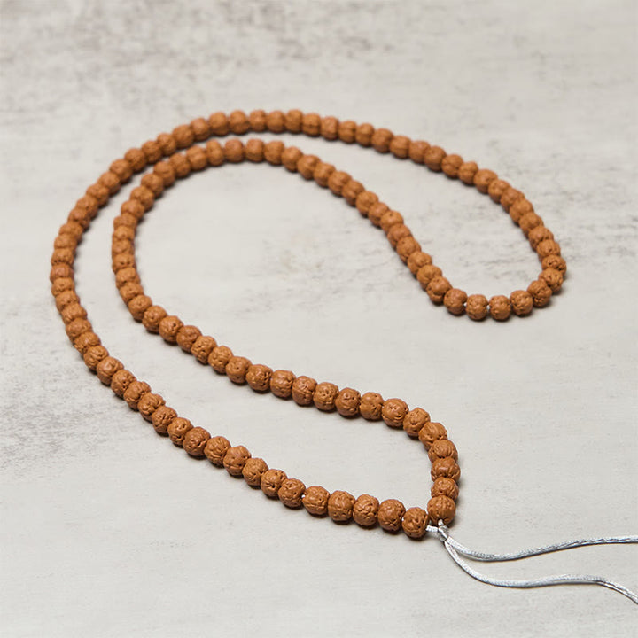 Tibetische Buddha Stones Mala mit 108 Perlen (Bodhi-Samen) – Symbol für Reichtum und Glück - image 2
