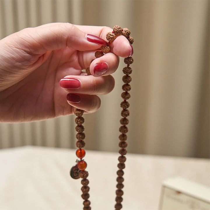 Tibetische Buddha Stones , 108 Perlen, Bodhi-Samen, Om-Symbol, Amulett, Quaste, Reichtum, Glücksbringer, Mala - image 4